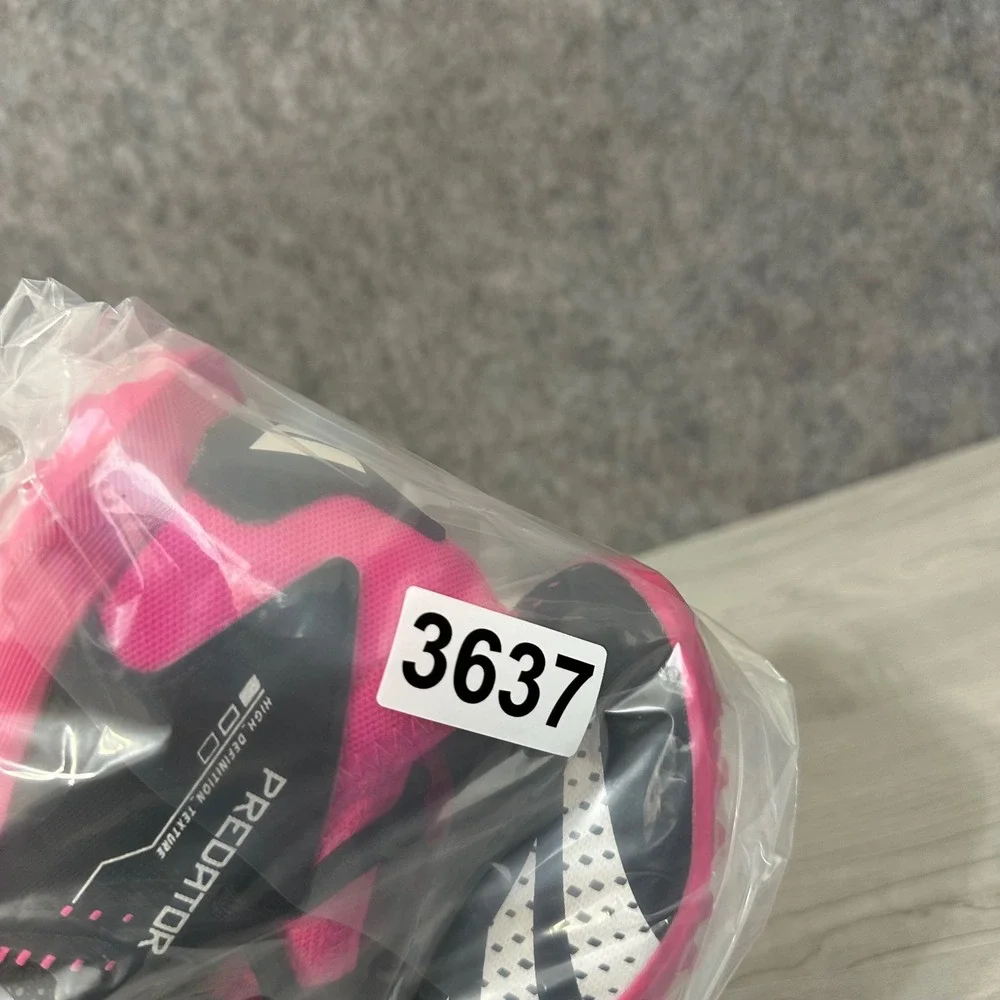 Adidas Predator Accuracy.3 Turf Shoes Kids Size 11K Black Pink Soccer Cleats